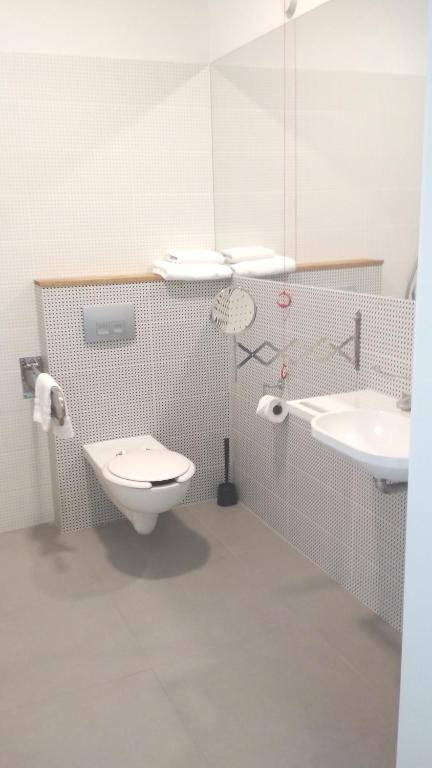 Koupelna v ubytování Hotel Faros Gdansk Airport