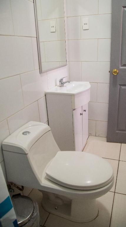 Koupelna v ubytování Hotel Pulmahue