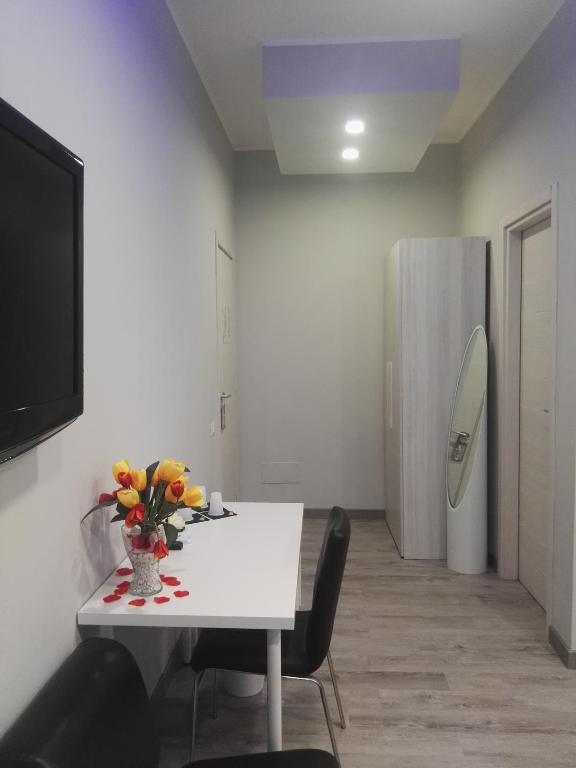 TV a/nebo společenská místnost v ubytování B&B da Lillo