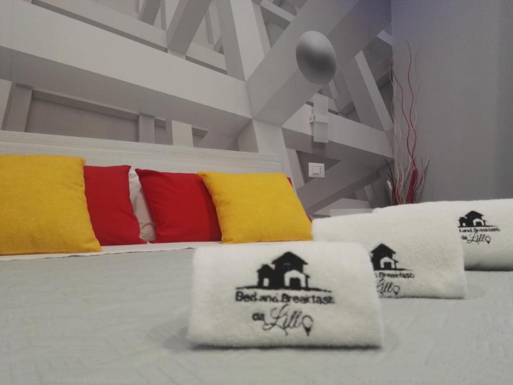 Postel nebo postele na pokoji v ubytování B&B da Lillo