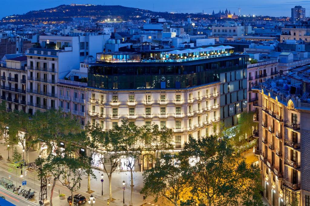 A general view of Barcelona or a view of the city taken from a szállodákat