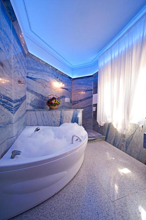 Koupelna v ubytování Albergo La Lanterna