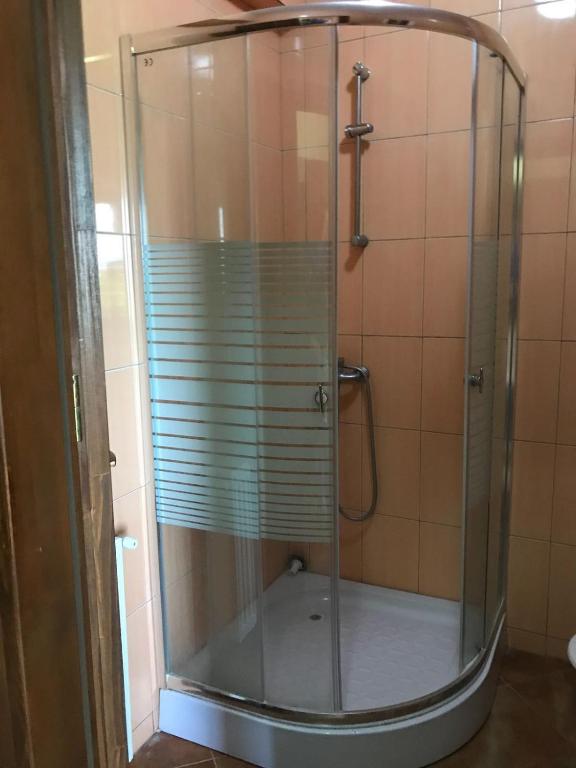 Koupelna v ubytování Pensiunea Casa Soarelui