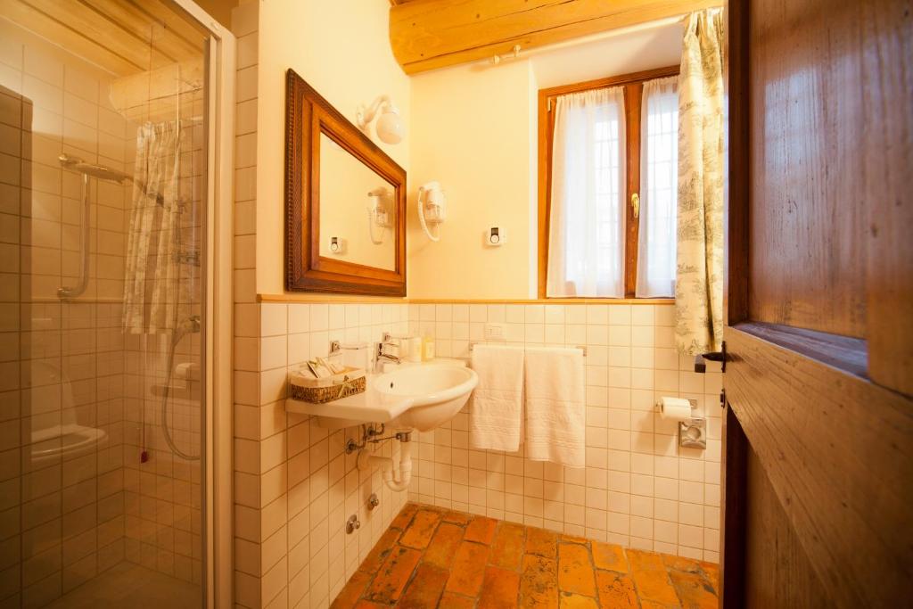 Kúpeľňa v ubytovaní Antico Casale Bergamini