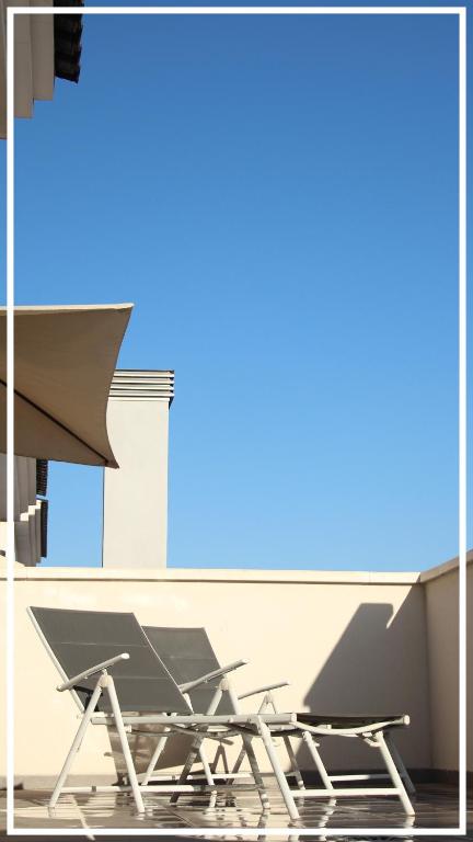 Balkón alebo terasa v ubytovaní Centro Malaga Atico Valdeazores gran terraza privada