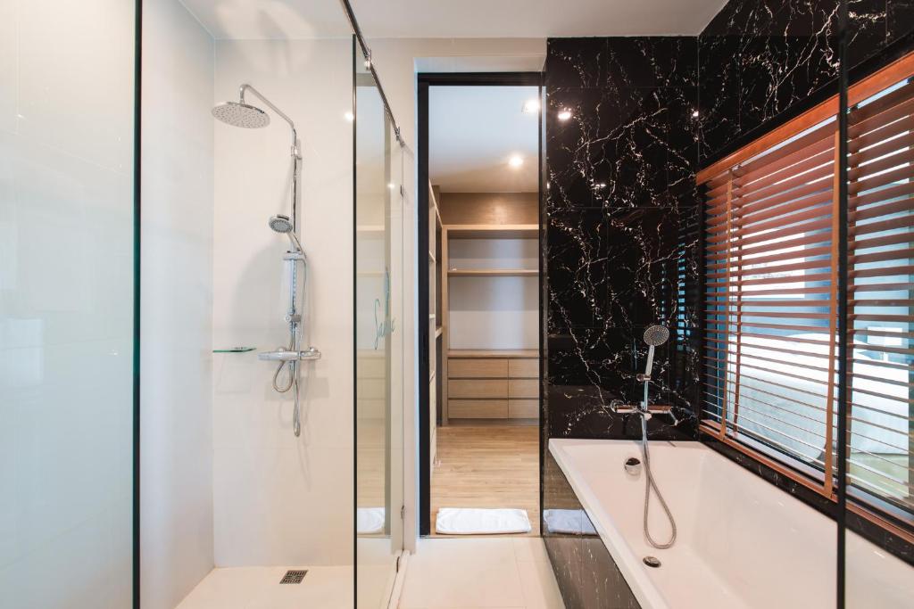 Koupelna v ubytování Sanae' Hotel Nimman
