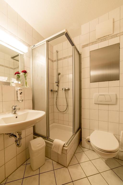 Koupelna v ubytování Appartement-Hotel-Anlage Tannenpark