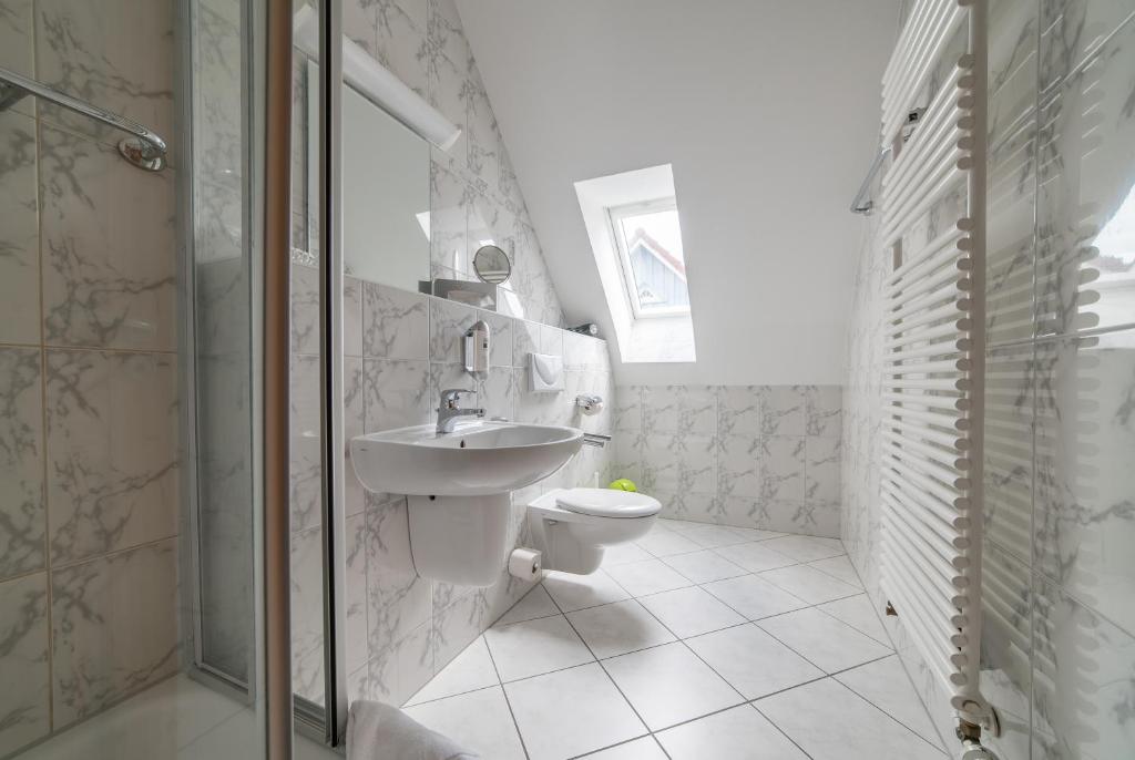 Koupelna v ubytování Appartement-Hotel-Anlage Tannenpark