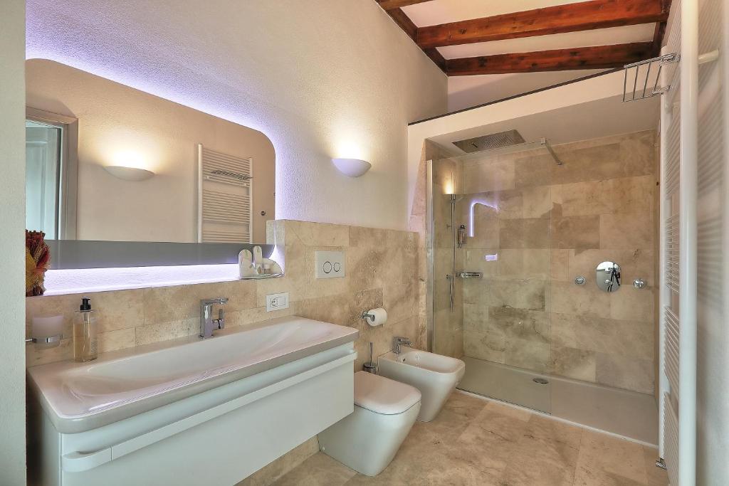 Koupelna v ubytování RELAIS VAL D'ORCIA