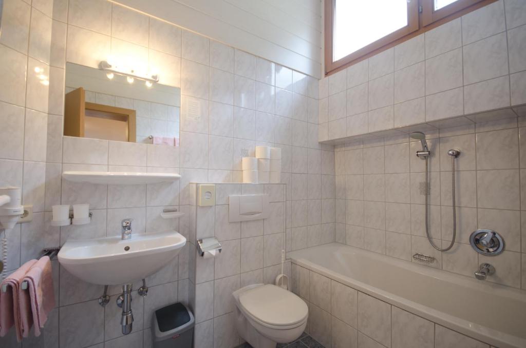 Kúpeľňa v ubytovaní Apart-Pension Wasserfall