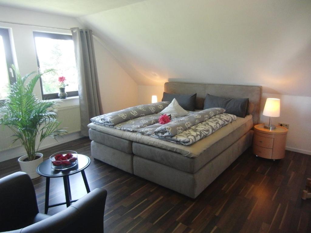 Posezení v ubytování Ferienwohnung Weinklang