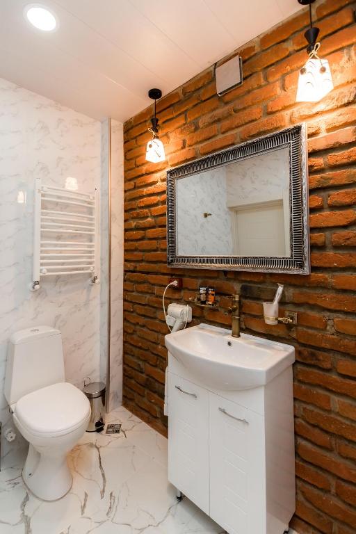 Koupelna v ubytování Ma Xata