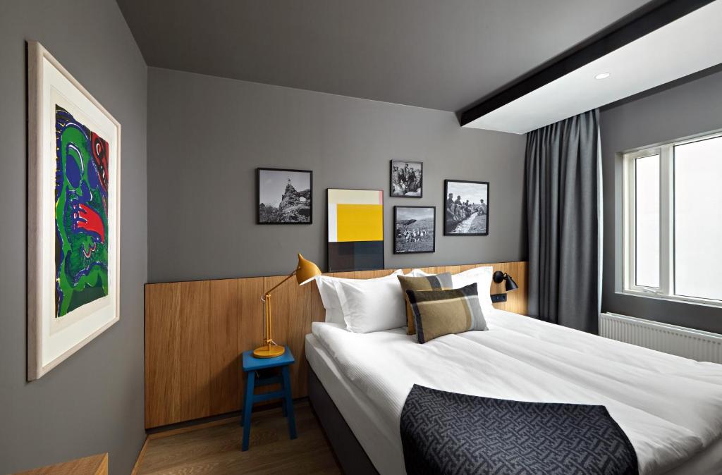Postel nebo postele na pokoji v ubytování Mývatn - Berjaya Iceland Hotels