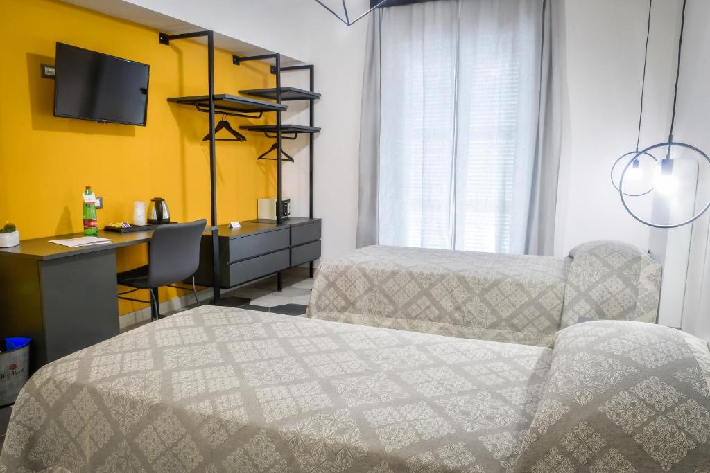 Big Rose - Chambre Double Ou Lits Jumeaux Avec Lit D'Appoint