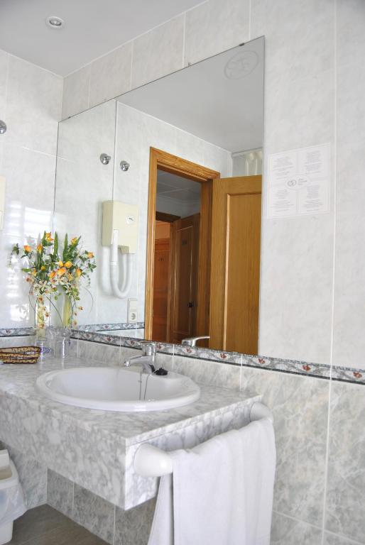 Koupelna v ubytování Hotel Rosi