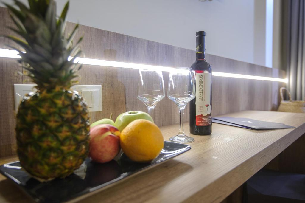 Nápoje v ubytování Hotel Yakinthos