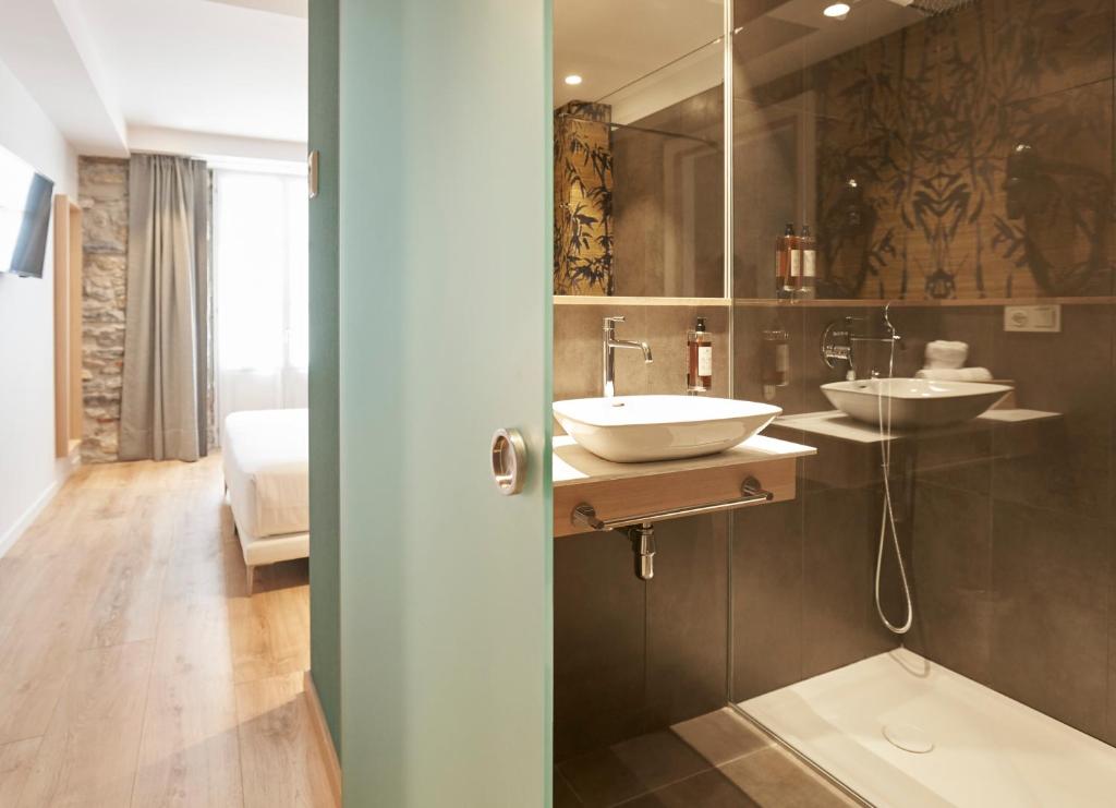 Koupelna v ubytování Hotel Bide Bide Tolosa