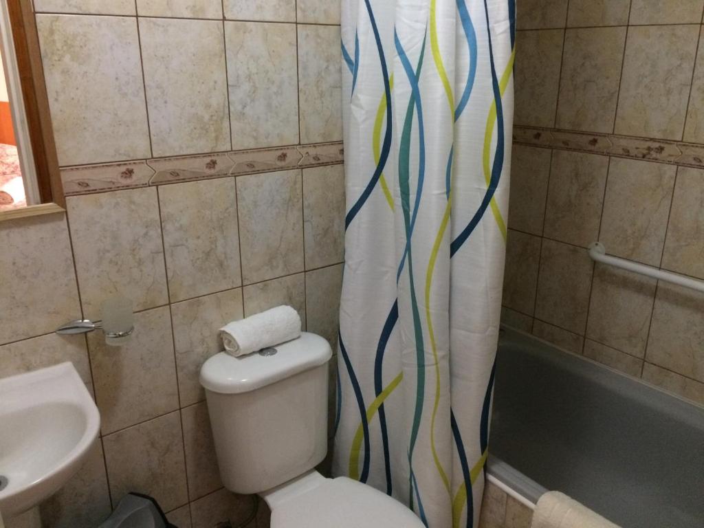 Koupelna v ubytování Hostal La Base