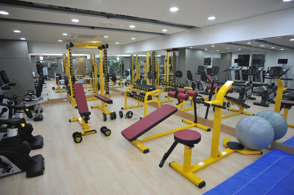 Fitness centrum a/nebo fitness zařízení v ubytování Plea De Blanc Hotel & Residence