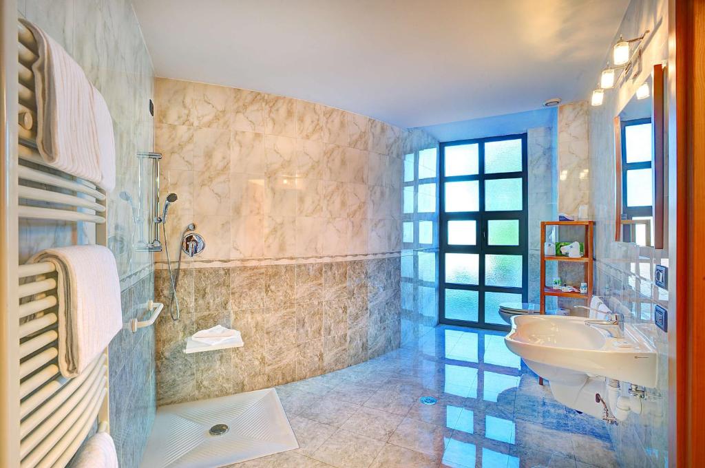 Koupelna v ubytování Best Western Blu Hotel Roma