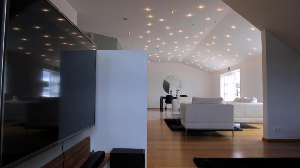 Posezení v ubytování Askja Apartment