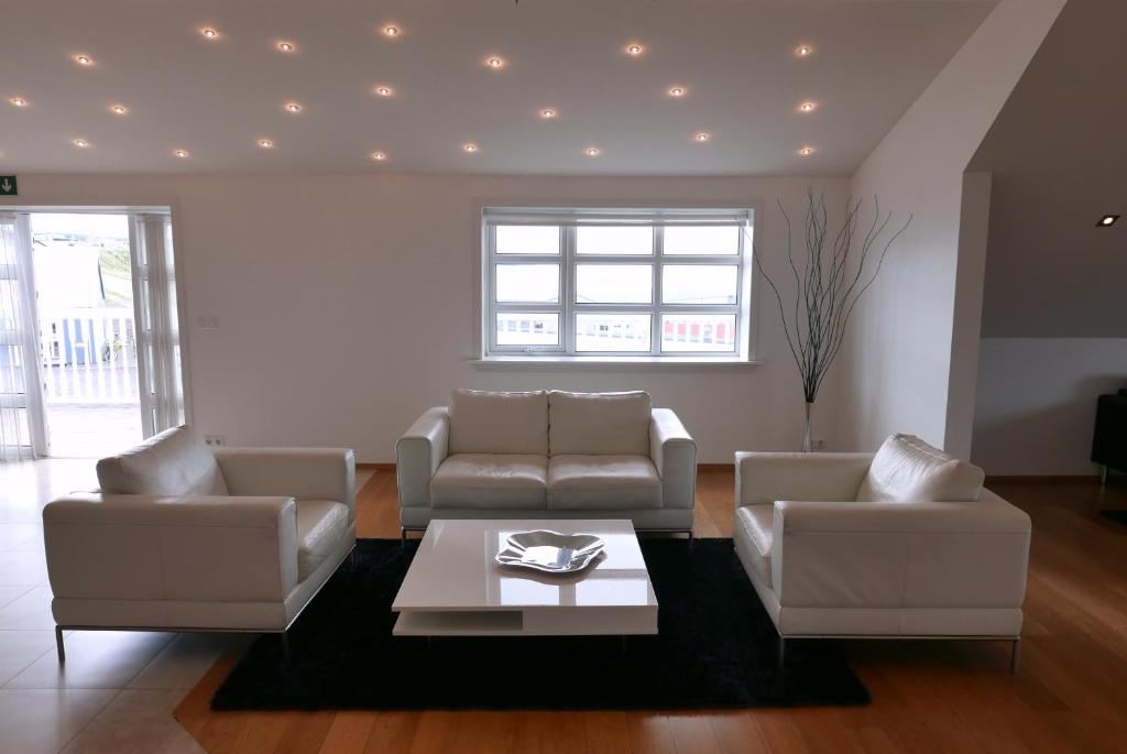 Posezení v ubytování Askja Apartment