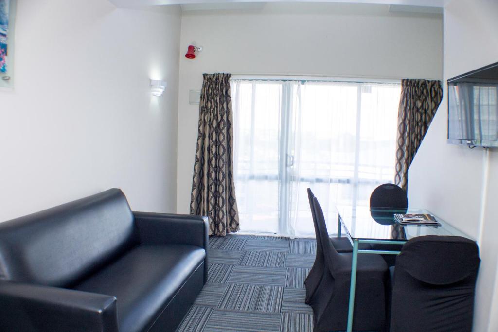 Posezení v ubytování Rayland Motel