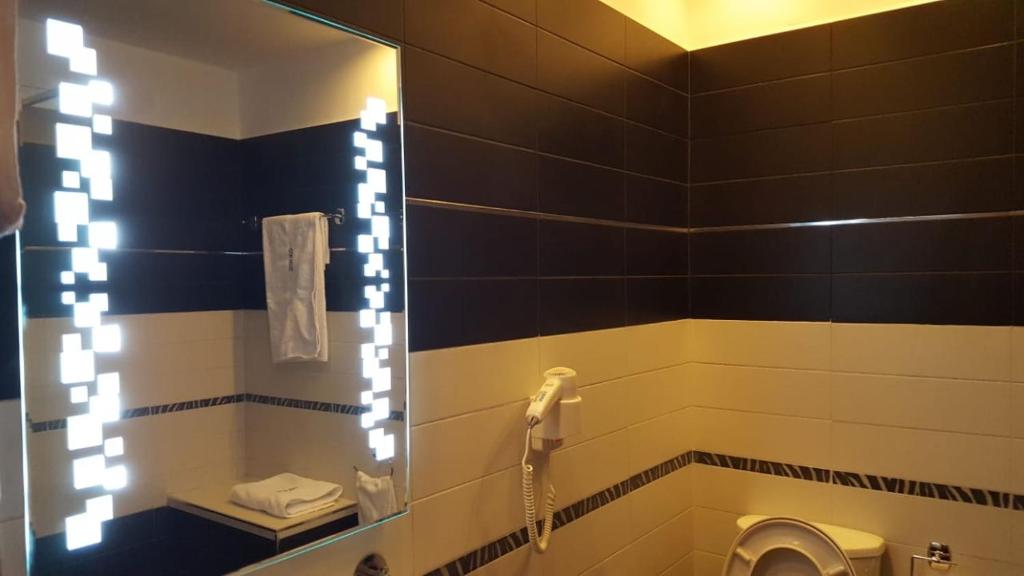 Koupelna v ubytování Icon Hotel