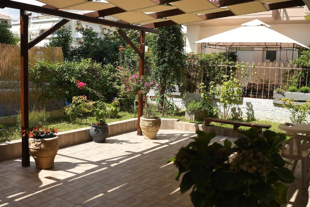 Zahrada ubytování Villa Fallias
