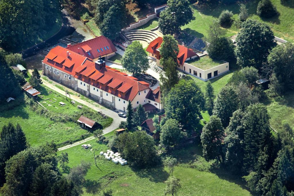 Letecký snímek ubytování Rezidence VOGELSANG