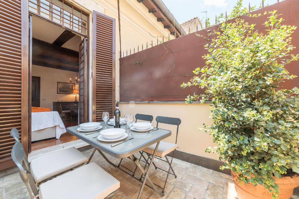 A patio or other outdoor area at Trevi's Roof Terraces