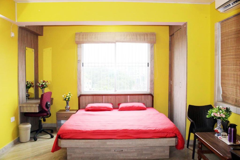 Posteľ alebo postele v izbe v ubytovaní Sikaria Homes