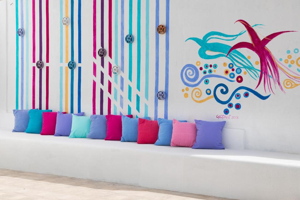 Posezení v ubytování Palmasera Charming Suites