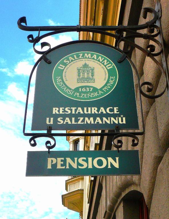 Certifikát, hodnocení, plakát nebo jiný dokument vystavený v ubytování Hotel U Salzmannů