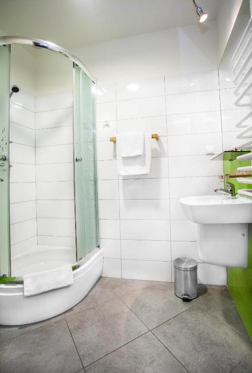 Koupelna v ubytování Hotel Arsenał
