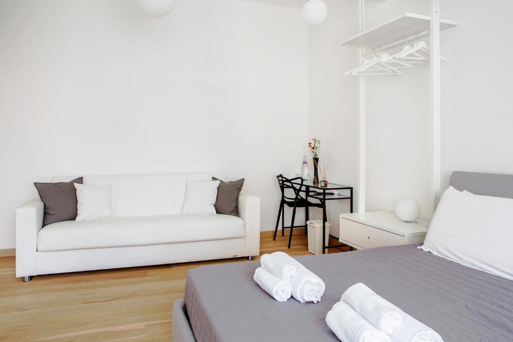 Postel nebo postele na pokoji v ubytování B&B agli Orti