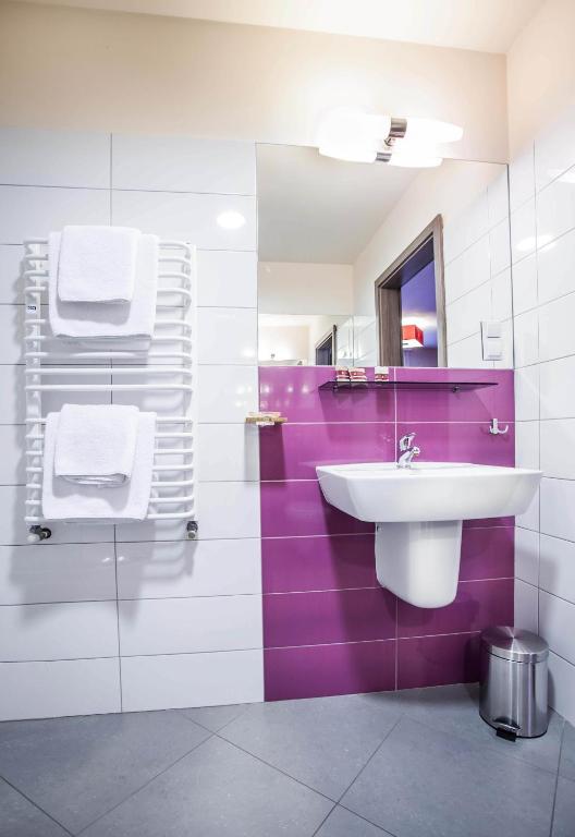 Koupelna v ubytování Hotel Arsenał