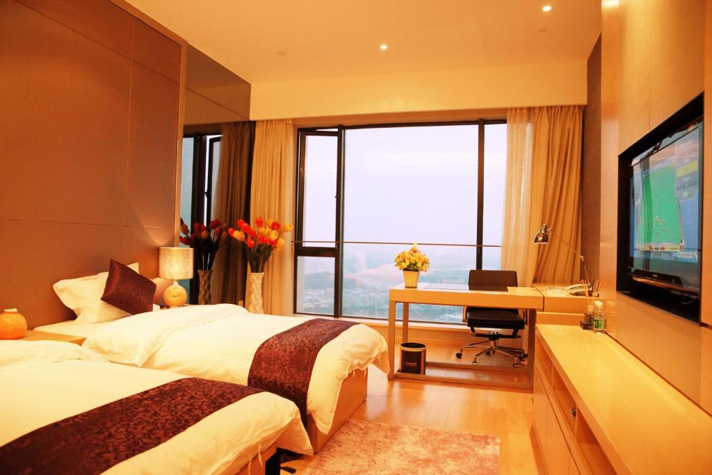 Checkinn International Apartment (GuangZhou PaZhou Poly World Trade Branch) - Habitación Gemela De Lujo