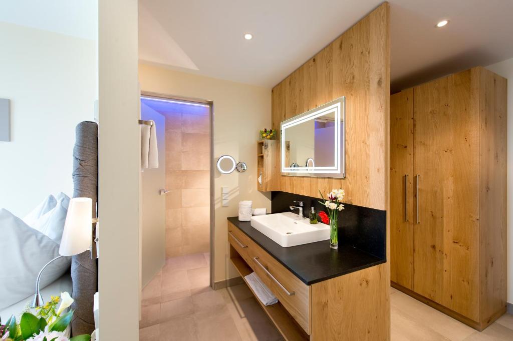Kuchyň nebo kuchyňský kout v ubytování Hotel Schachner