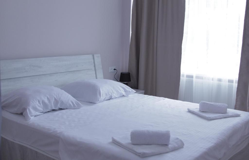 Postel nebo postele na pokoji v ubytování Hotel Caucasus