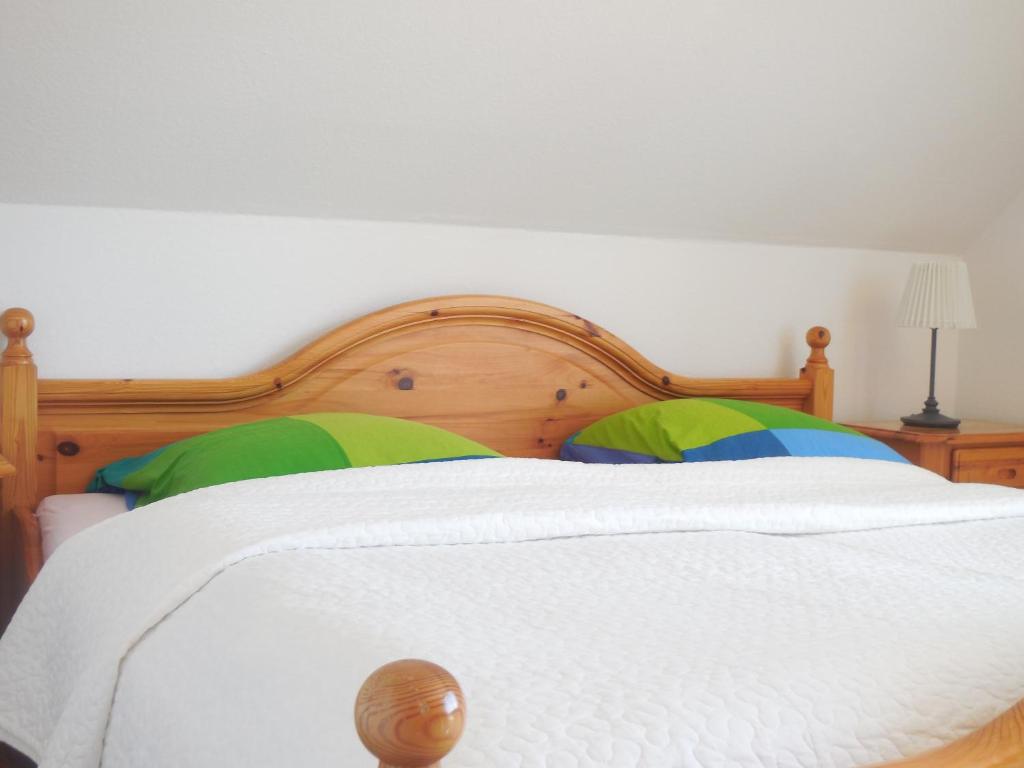 Postel nebo postele na pokoji v ubytování Erlebnisurlaub Laboe