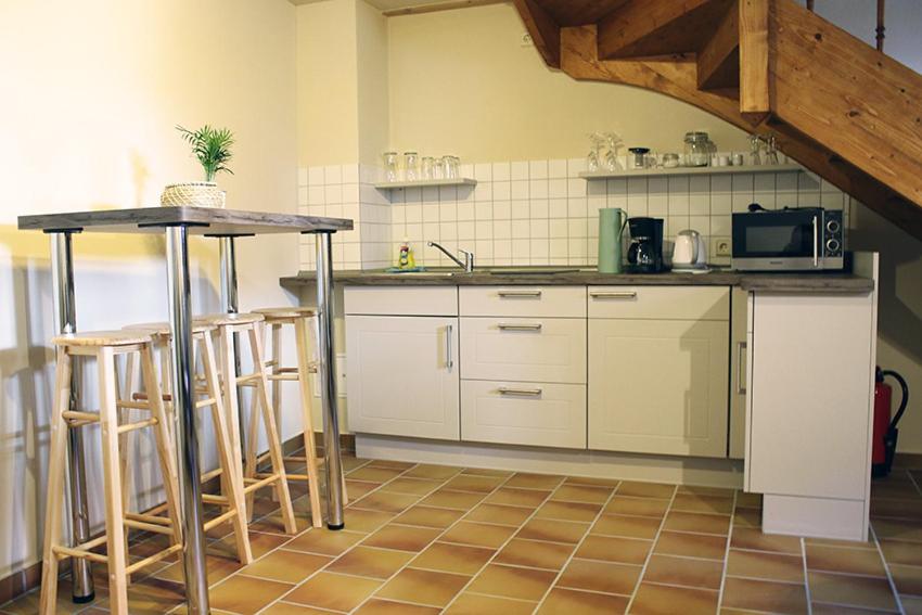 Kuchyň nebo kuchyňský kout v ubytování Hotel garni Tilia