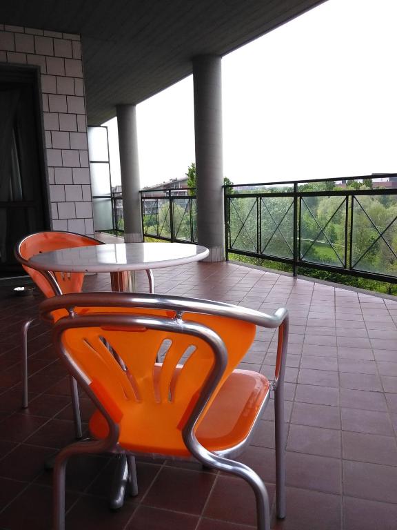 Balkón nebo terasa v ubytování Hotel Residenza Delle Alpi