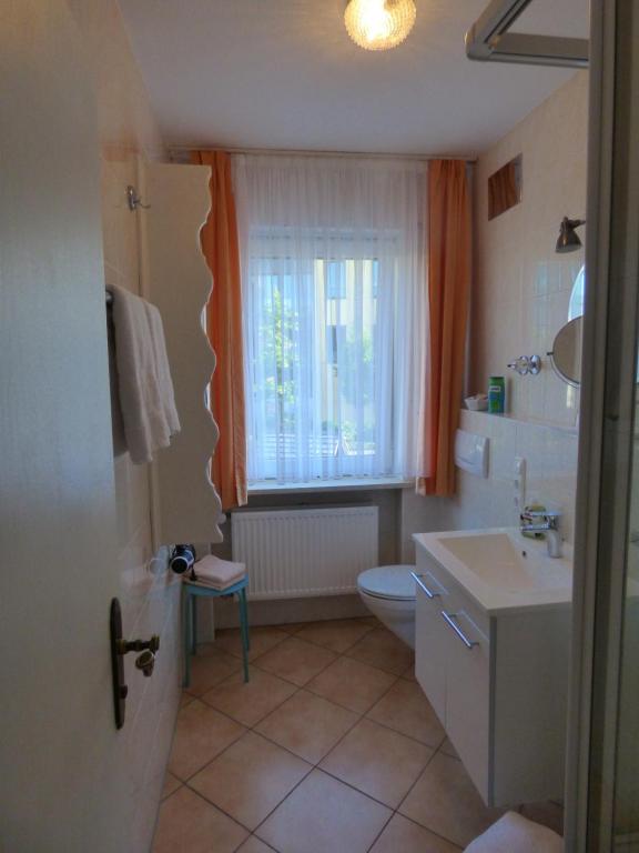 Koupelna v ubytování Hotel Engelhof