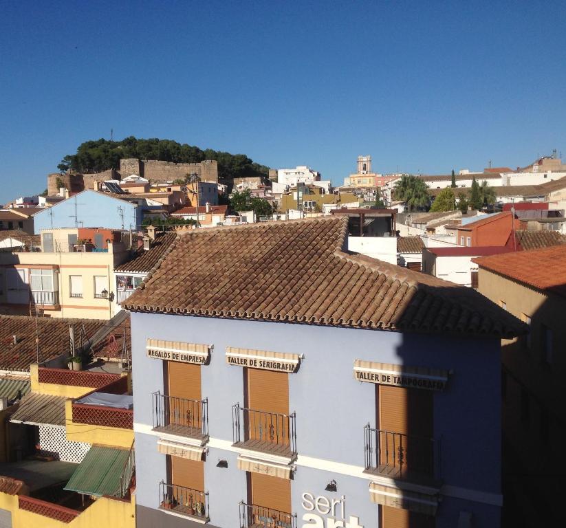Nespecifikovaný výhled na destinaci Denia nebo výhled na město při pohledu z apartmánu