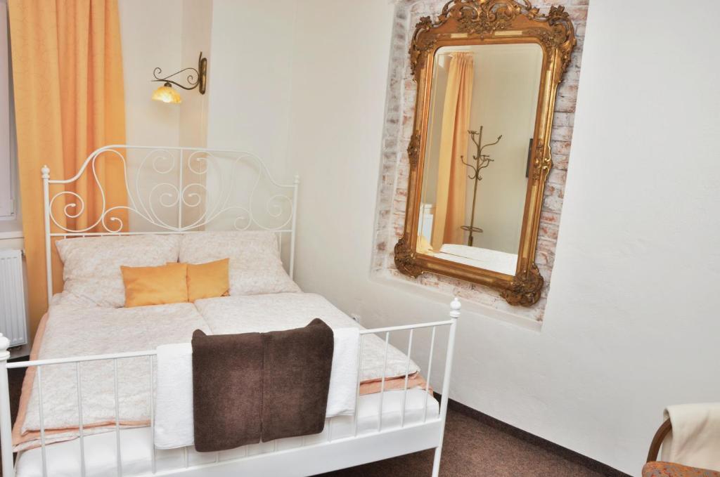 Postel nebo postele na pokoji v ubytování B&B À la montagne