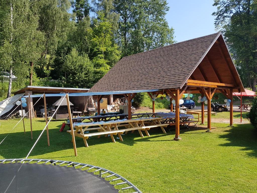Herní místnost nebo prostor pro děti v ubytování Pension Pod Hrádečkem