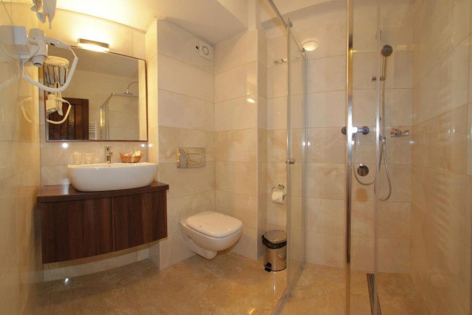 Koupelna v ubytování Resort Sf Petru