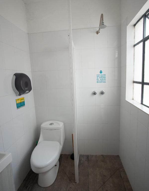 Koupelna v ubytování El Petate Hostel