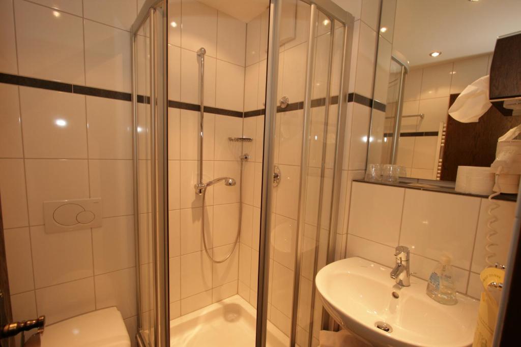Koupelna v ubytování Hotel Ännchen